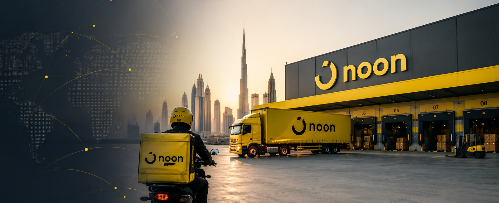 Noon warehouse and logistics hero banner